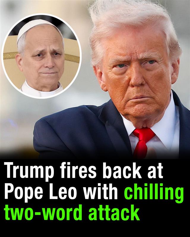 Donald Trump fires back at Pope Leo with chilling two-word attack