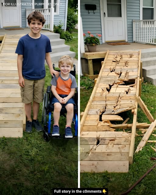 My 12‑Year‑Old Built a Ramp So a Boy Could Play… Then a Neighbor Destroyed It—But Karma Arrived Faster Than She