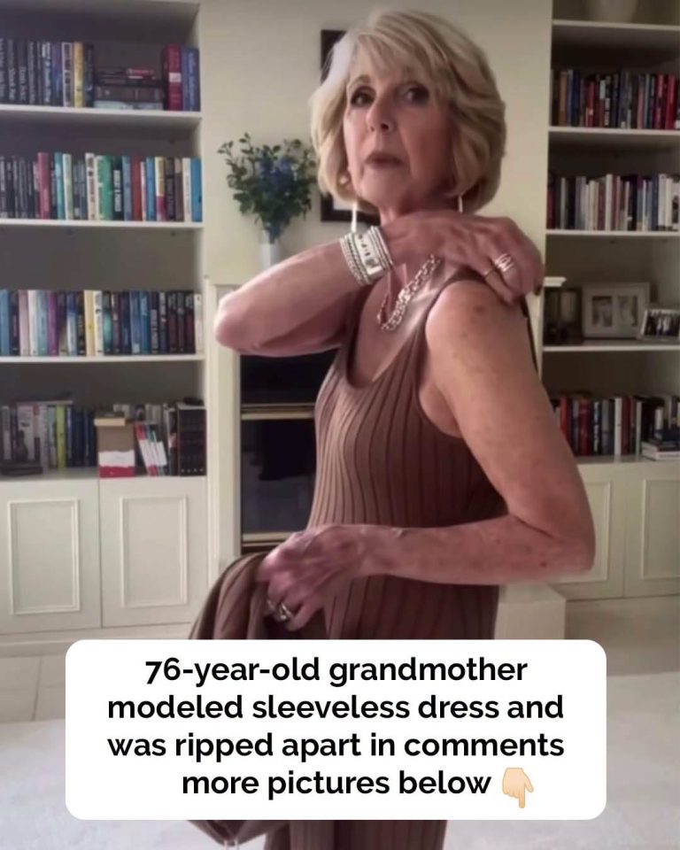 76-year-old grandmother ripped apart in comments after modeling sleeveless dress on social media
