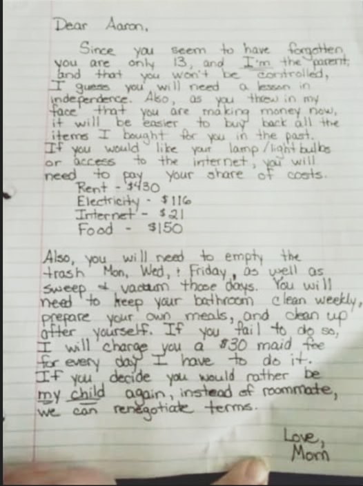 Mother’s thoughtful message to her son sparks attention online