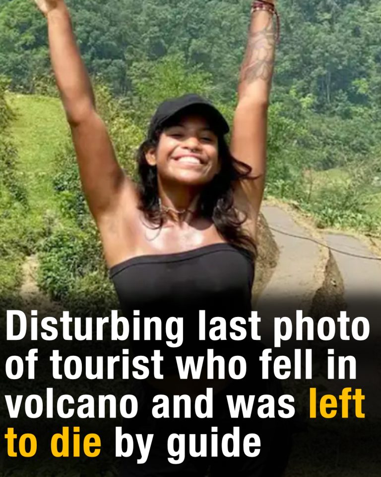 Disturbing last photo of tourist who fell in volcano and was left to die by guide