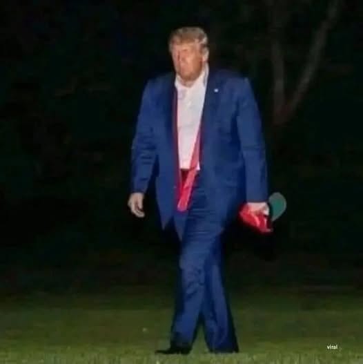 Late-Night Sighting: Trump Spotted With Mysterious Item