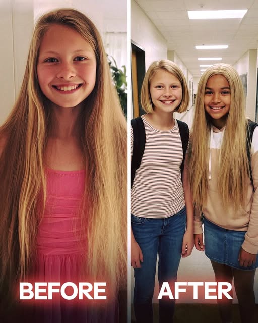 My 12-year-old daughter donated her hair to a girl with cancer—then we received a call from the principal asking us to come in immediately.