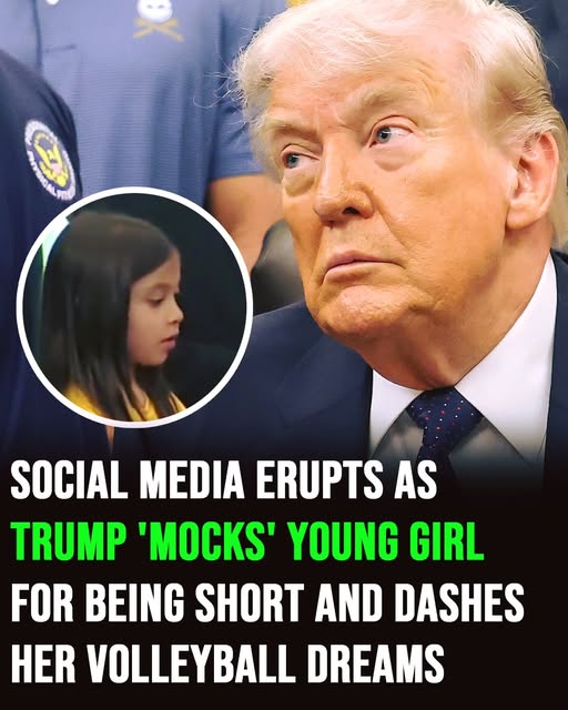 Online Backlash Grows Over Trump’s Remarks About a Young Athlete’s Height, Trump ‘mocks’ young girl for being short and dashes her volleyball dreams