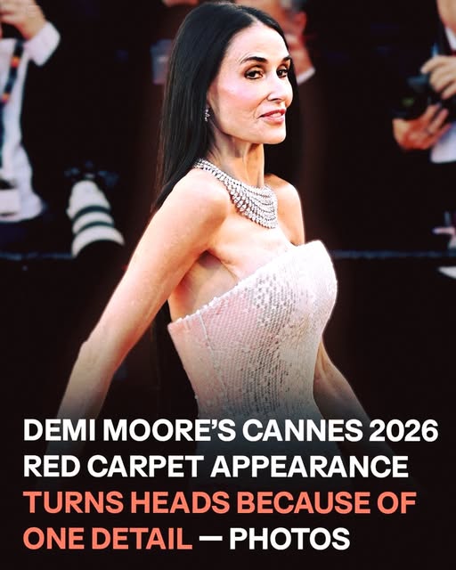 Demi Moore’s Cannes 2026 Red Carpet Appearance Sparks Buzz Over a Notable Detail