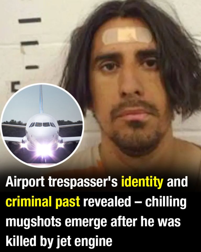Airport trespasser’s identity and criminal past revealed – chilling mugshots emerge after he was killed by jet engine