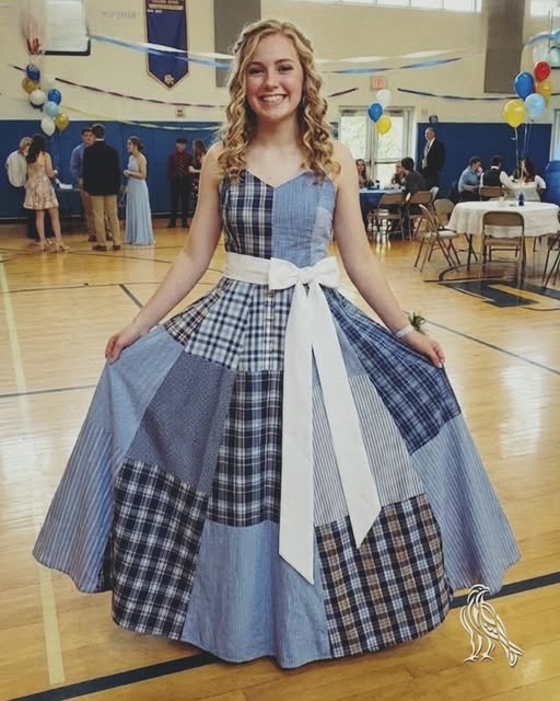 Teen Honors Her Late Father with Handmade Prom Dress and Leaves the Crowd Emotional