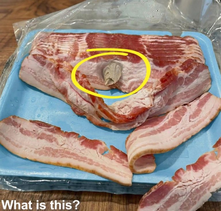 I stopped by the store, picked up some bacon, and took it home to eat.